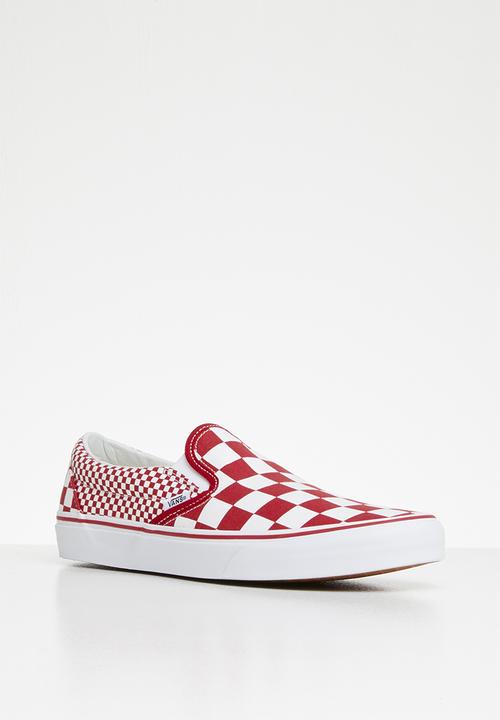 Vans - Classic slip-on - mix checker chili pepper & true white