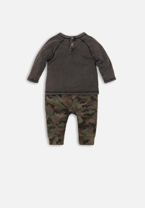 MINOTI - 2 piece long sleeve top & jogpant set - multi 