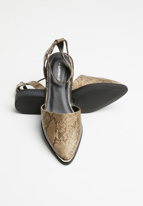 Superbalist - Zoe ankle strap pump - brown