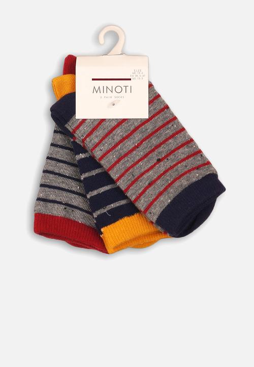 MINOTI - 3 pack ankle socks - multi 