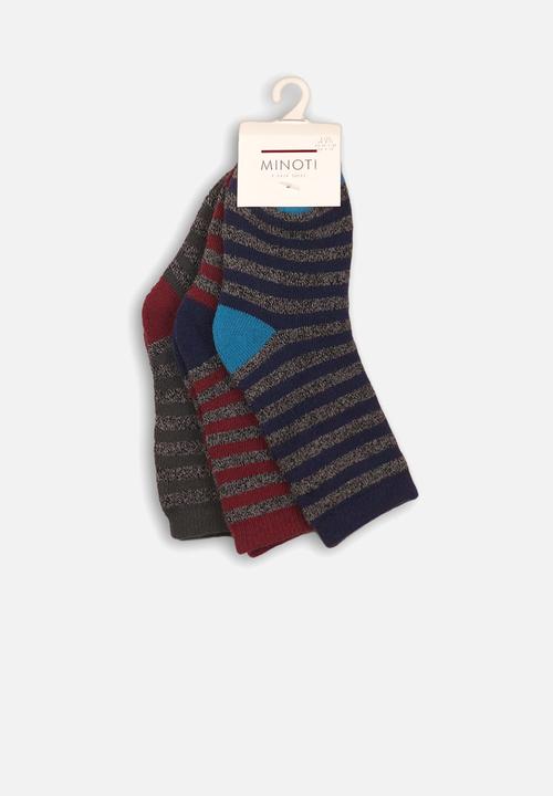 MINOTI - 3 pack ankle socks - multi 