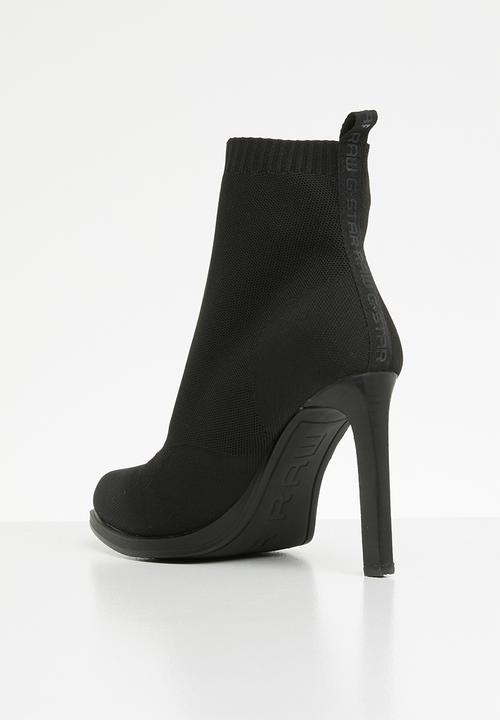 G-STAR - Strett heel boot - black