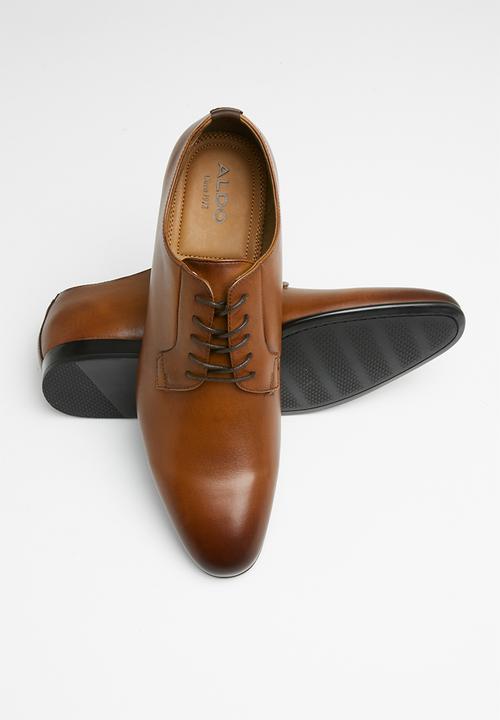 ALDO - Leather lace-up derby dress shoe - brown