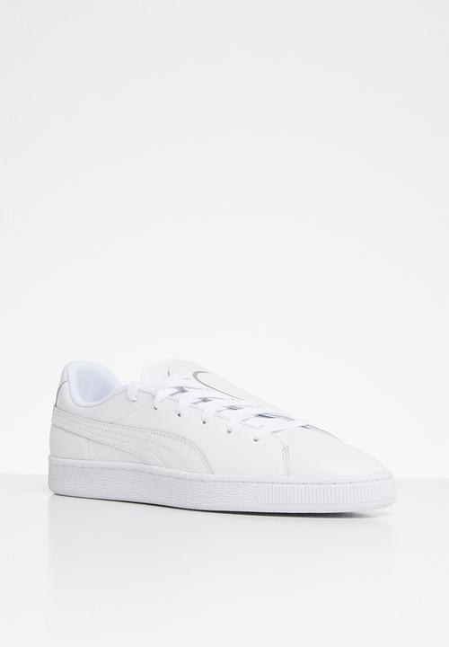 PUMA - Basket Crush Emboss - Puma white-Puma silver