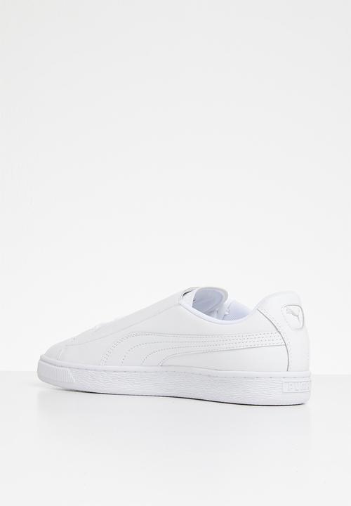 PUMA - Basket Crush Emboss - Puma white-Puma silver