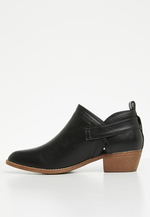 Jada - Western buckle ankle boot - black
