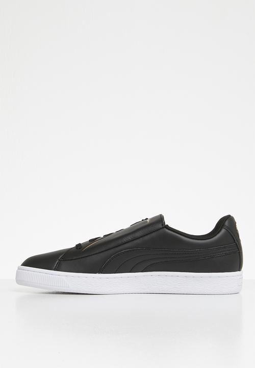 PUMA - Basket Crush Emboss - Puma black-Puma team gold