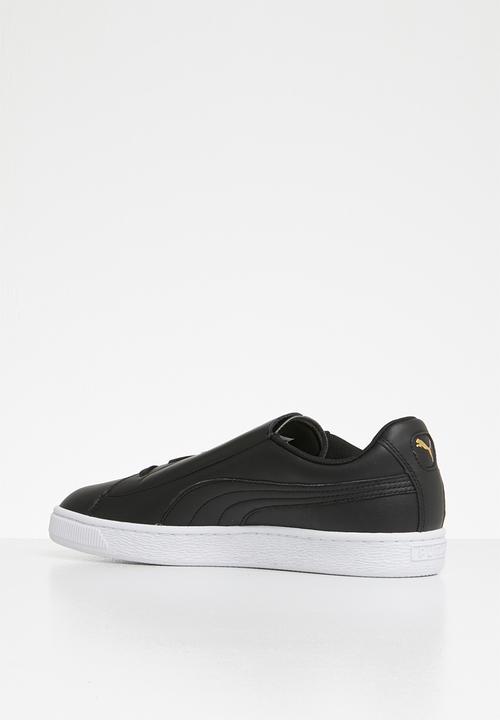 PUMA - Basket Crush Emboss - Puma black-Puma team gold