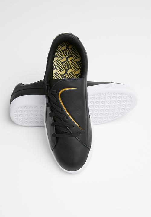 PUMA - Basket Crush Emboss - Puma black-Puma team gold