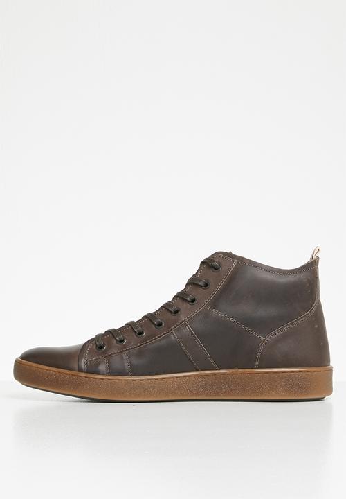 Jack & Jones - Duncan leather sneakers - brown