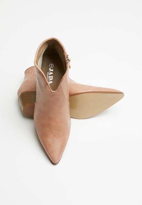 Jada - Cowboy pointed ankle boot - pink