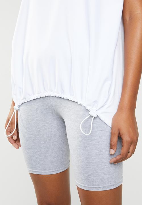 Superbalist - Combo fabric tee - white 