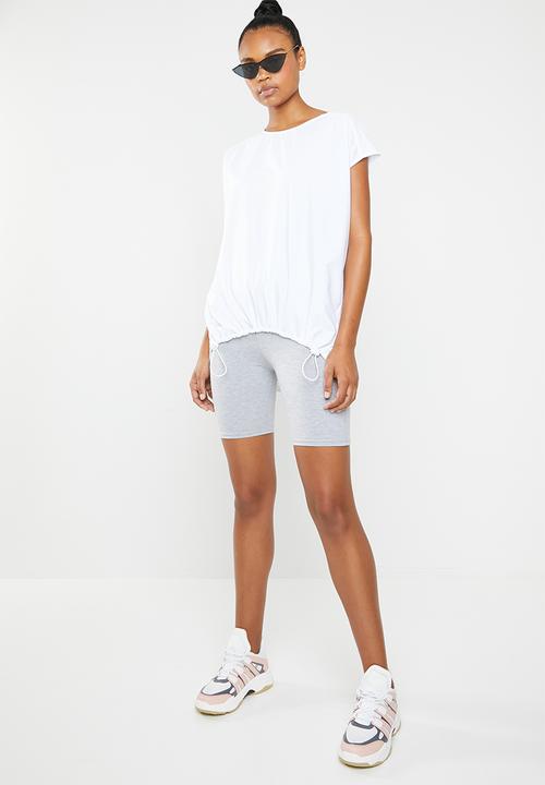 Superbalist - Combo fabric tee - white 