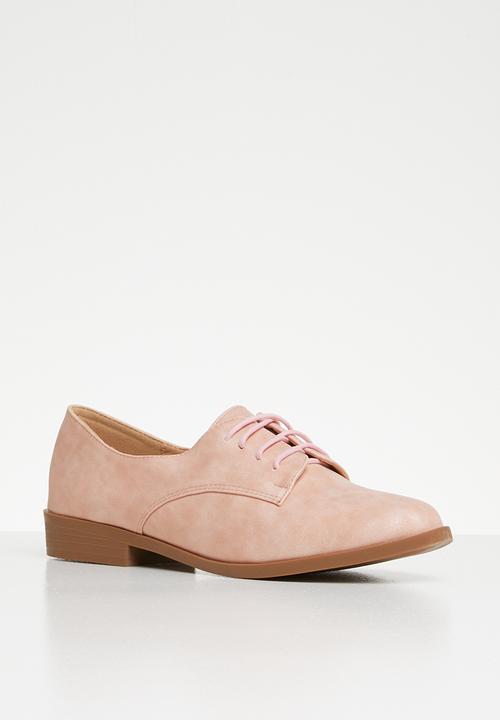 Butterfly Feet - Adalynn brogue - pink / rose gold glitter