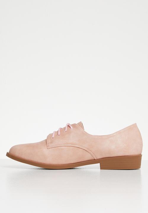 Butterfly Feet - Adalynn brogue - pink / rose gold glitter