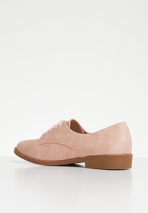 Butterfly Feet - Adalynn brogue - pink / rose gold glitter