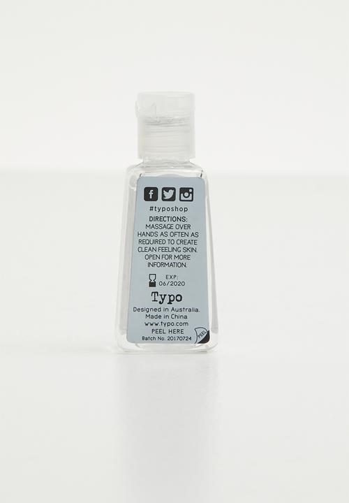 Typo - Hand cleansing gel - transparent 