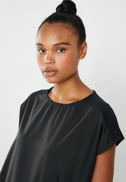 Superbalist - Combo fabric tee - black 