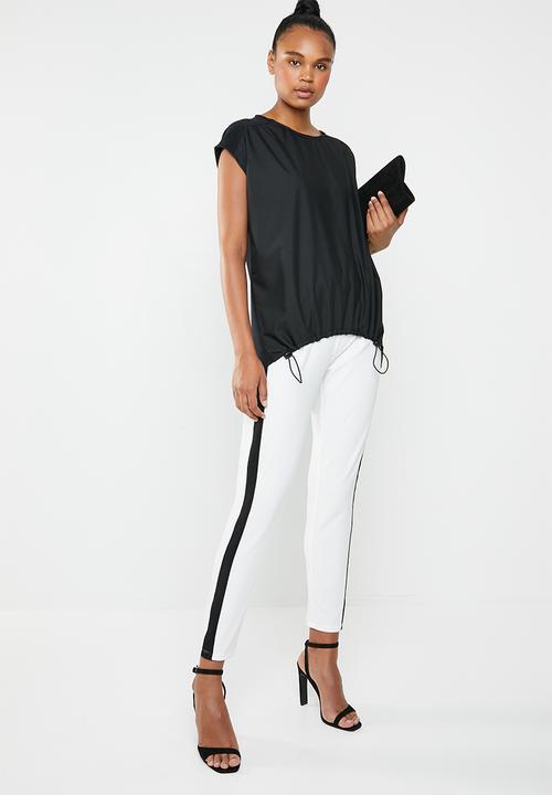 Superbalist - Combo fabric tee - black 