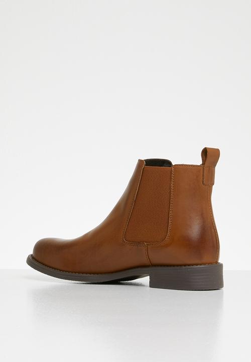 Vero Moda - Sally leather boot - tan