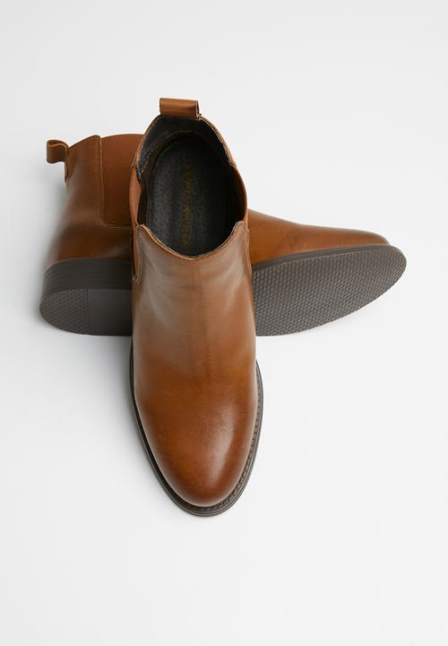 Vero Moda - Sally leather boot - tan