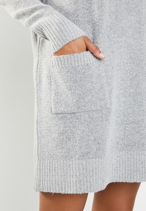 Superbalist - Melange knitwear dress - grey 