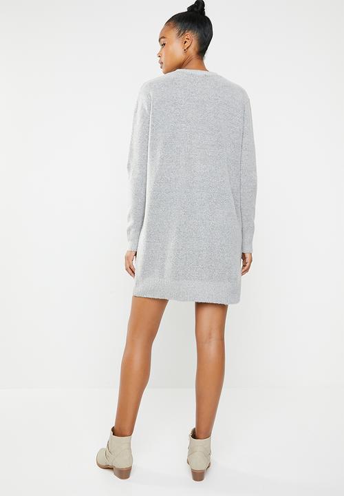 Superbalist - Melange knitwear dress - grey 