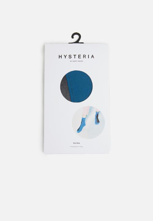 Hysteria - Flippa ankle socks - blue & black