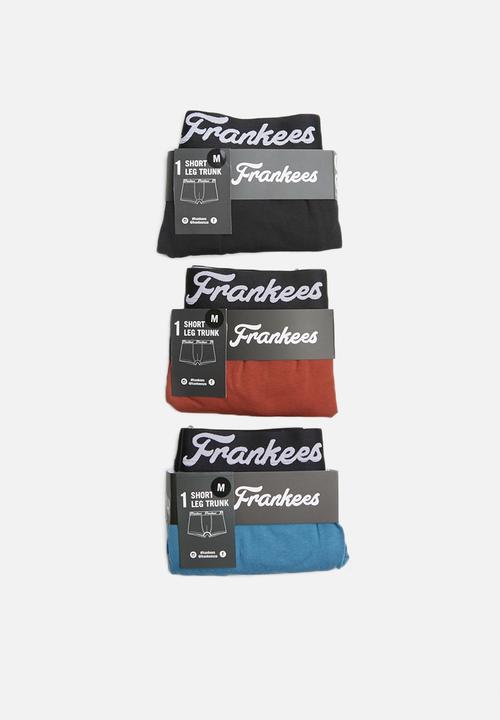 Franklees - Plain 3 pack trunk set - multi