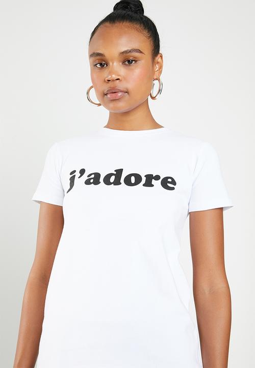 STYLE REPUBLIC - Jadore T-Shirt - black & white