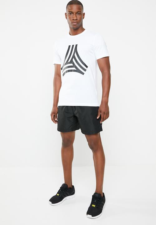 adidas Performance - Tango gr crew ss tee - white & black