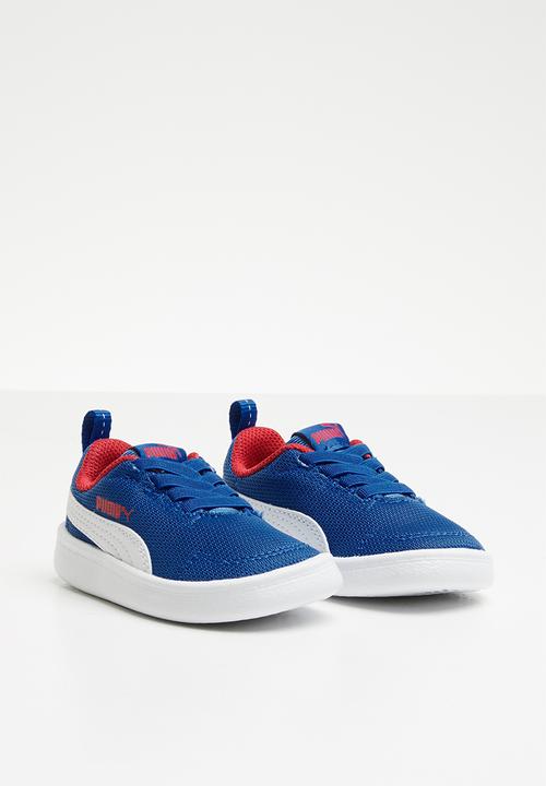PUMA - Courtflex Mesh - s.blue-white-r.red 