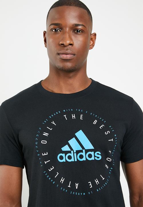 adidas Performance - Mh emeblem short sleeve - black