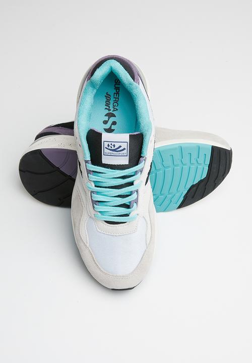 SUPERGA - 9TS - White / Black / Aqua