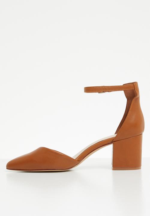 ALDO - Keclya leather heel - tan