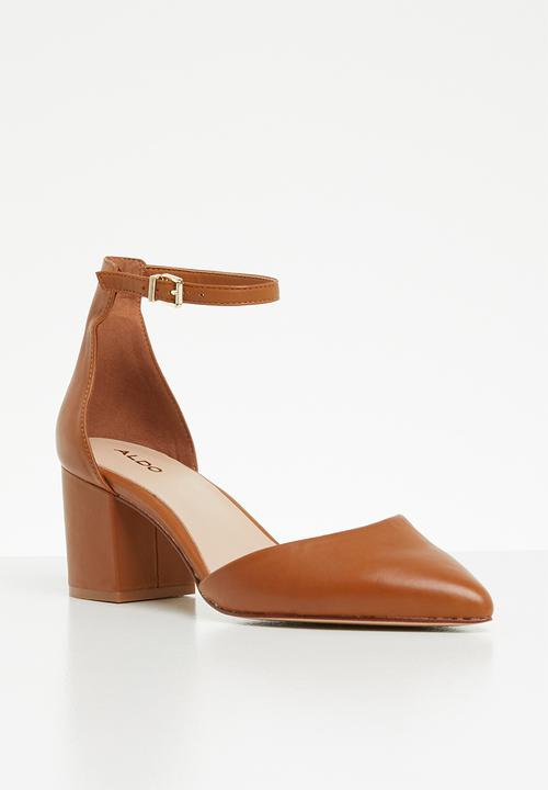 ALDO - Keclya leather heel - tan