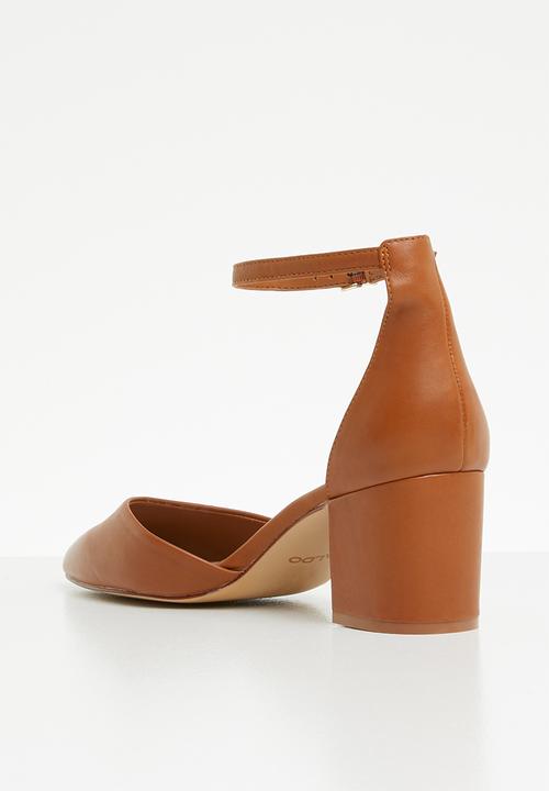 ALDO - Keclya leather heel - tan