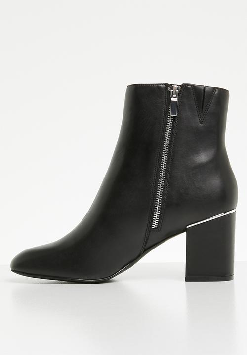 ALDO - Seiria leather ankle boot - black