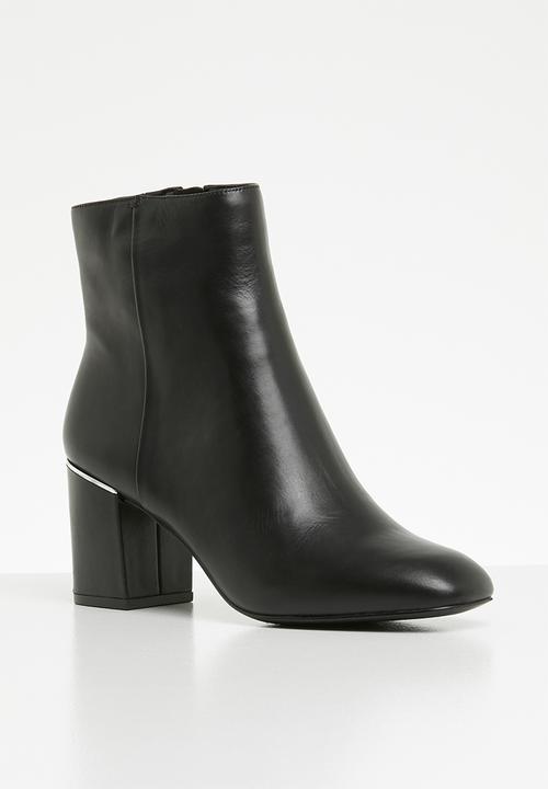 ALDO - Seiria leather ankle boot - black