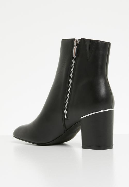 ALDO - Seiria leather ankle boot - black