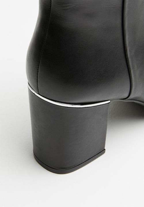 ALDO - Seiria leather ankle boot - black