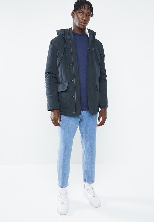 New Look - Mid cotton parka - navy