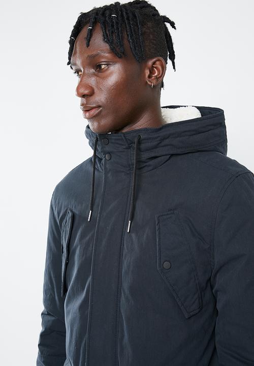 New Look - Mid cotton parka - navy