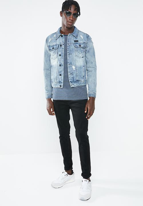 S.P.C.C - Denim jacket with back print - blue 