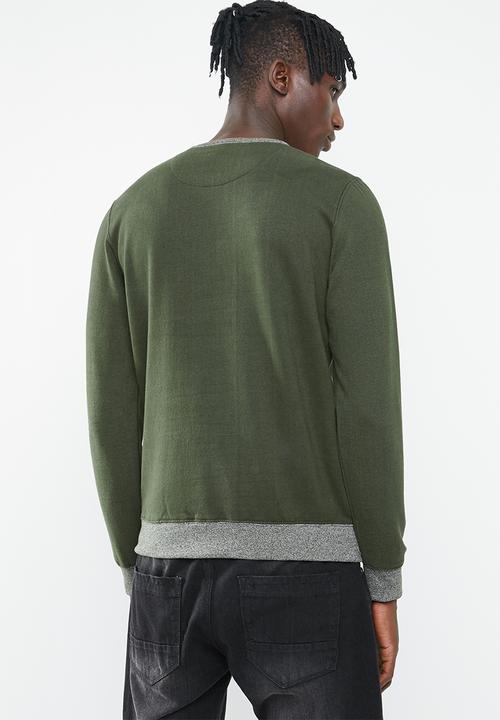 Brave Soul - Adriel sweatshirt - khaki