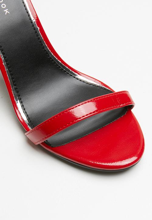 New Look - Ankle strap block heel - red 