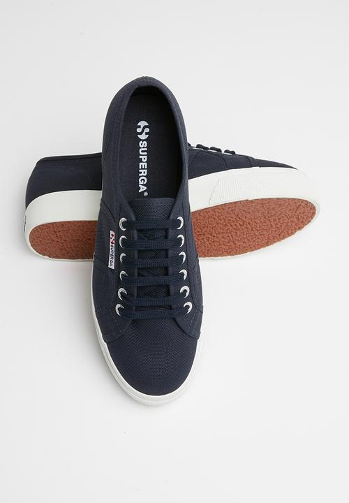 SUPERGA - 2730 Cotu canvas mid-wedge - f43 navy / white