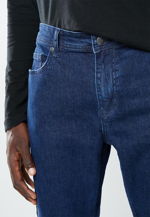 Superbalist - Slim tape detail jeans - blue