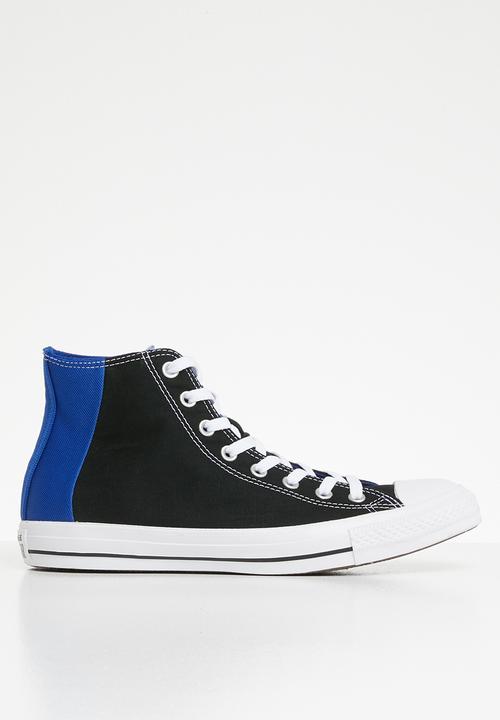 blue and white converse shoes