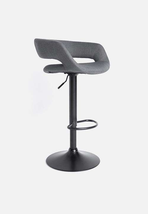 Sixth Floor - Grace barstool gas - dark grey